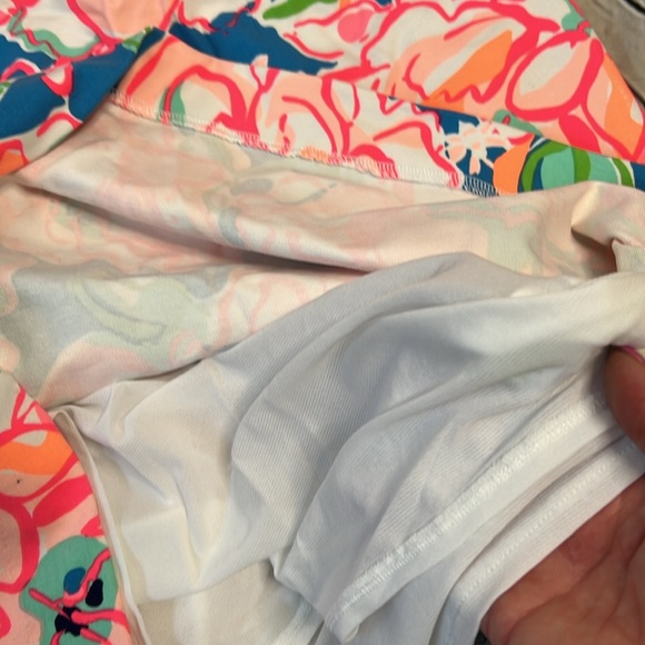 Lilly Pulitzer Juliana Lucky Charm Chin combo floral flutter blue striped Dress - Picture 6 of 10